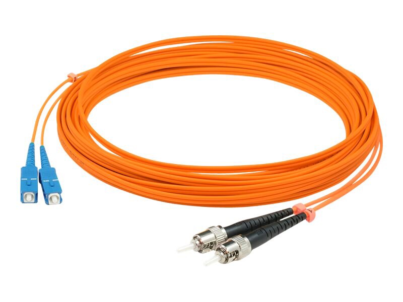 Proline 1m SC (M) to ST (M) Orange OM1 Duplex Fiber OFNR Patch Cable