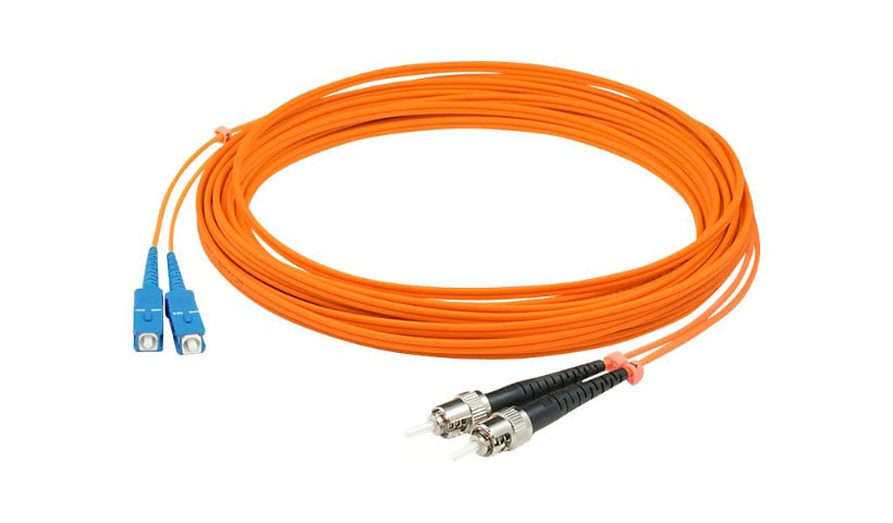 Proline 1m SC (M) to ST (M) Orange OM1 Duplex Fiber OFNR Patch Cable