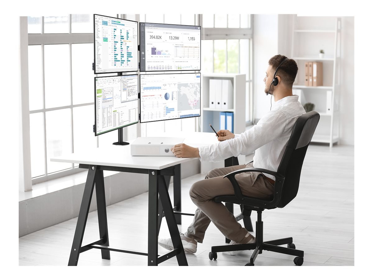 SIIG CE-MT0S12-S1 Quad Desk Mount - Thumbnail 4