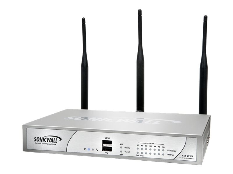 SonicWall TZ 215 Wireless-N - security appliance - with 3 years SonicWALL Comprehensive Gateway Security Suite