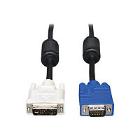 Eaton Tripp Lite Series DVI to VGA High-Resolution Adapter Cable with RGB Coaxial (DVI-A to HD15 M/M), 3 ft. (0.9 m) -