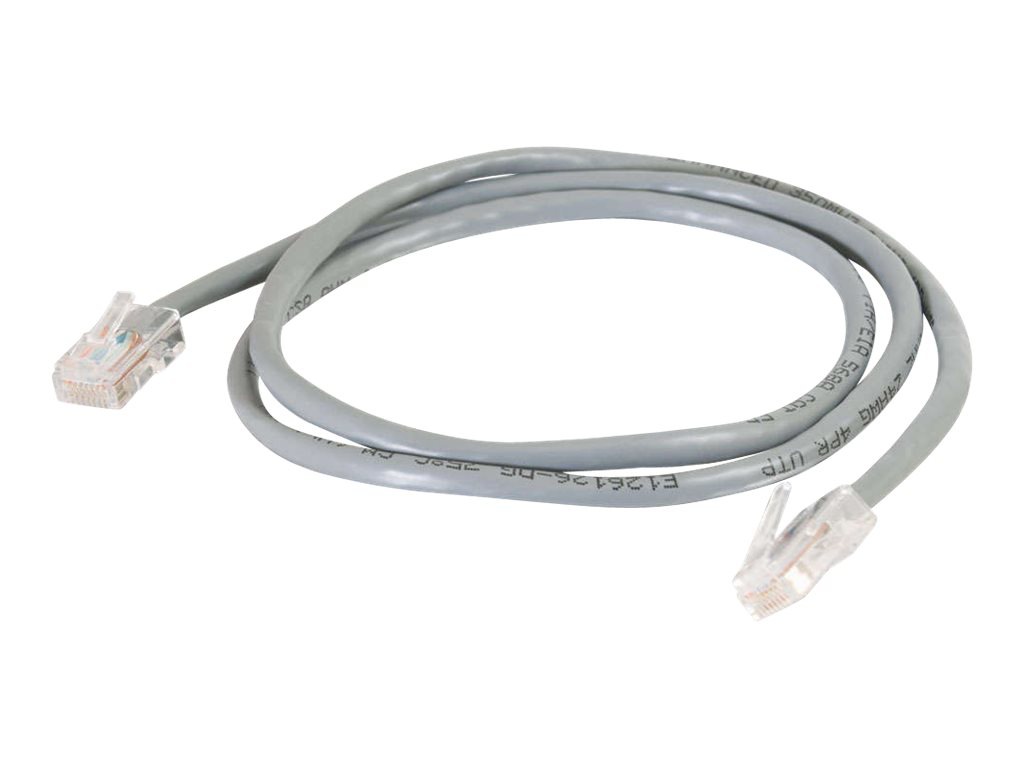 C2G Cat5e Non-Booted Unshielded (UTP) Network Patch Cable - patch cable - 15 ft - gray