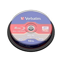 Verbatim - BD-RE x 10 - 25 GB - storage media