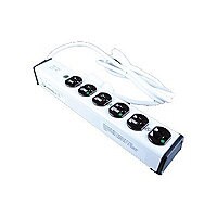 Wiremold Medical/Dental Grade Plug-In Outlet Center ULM6-6 - power distribu