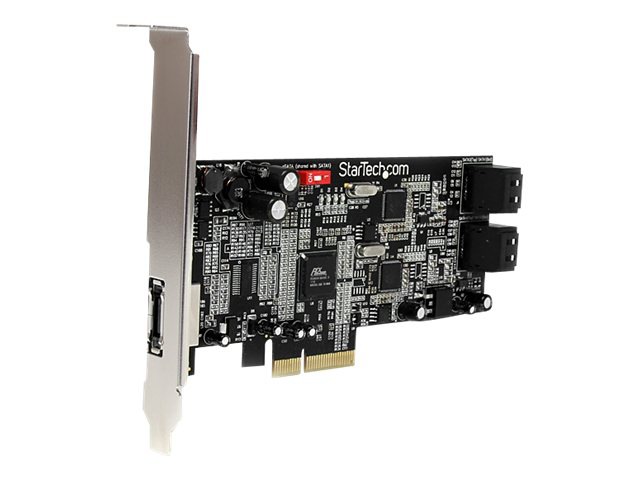 StarTech.com 4 Port PCI Express PCIe SATA III 6Gbps Controller Card w/eSATA