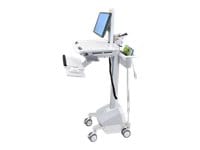 Ergotron StyleView EMR Cart with LCD Pivot, LiFe Powered - cart - for LCD d