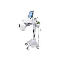 Ergotron StyleView EMR Cart with LCD Pivot, LiFe Powered - cart - for LCD d