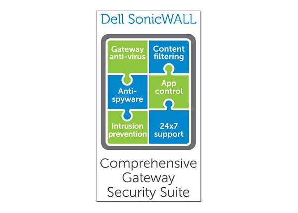 SonicWall Comprehensive Gateway Security Suite - subscription license (3 years) - 1 appliance