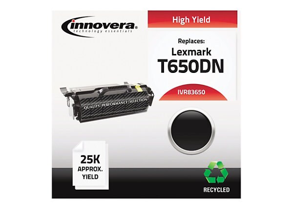 Innovera - black - remanufactured - toner cartridge (alternative for: Lexmark T650H21A)