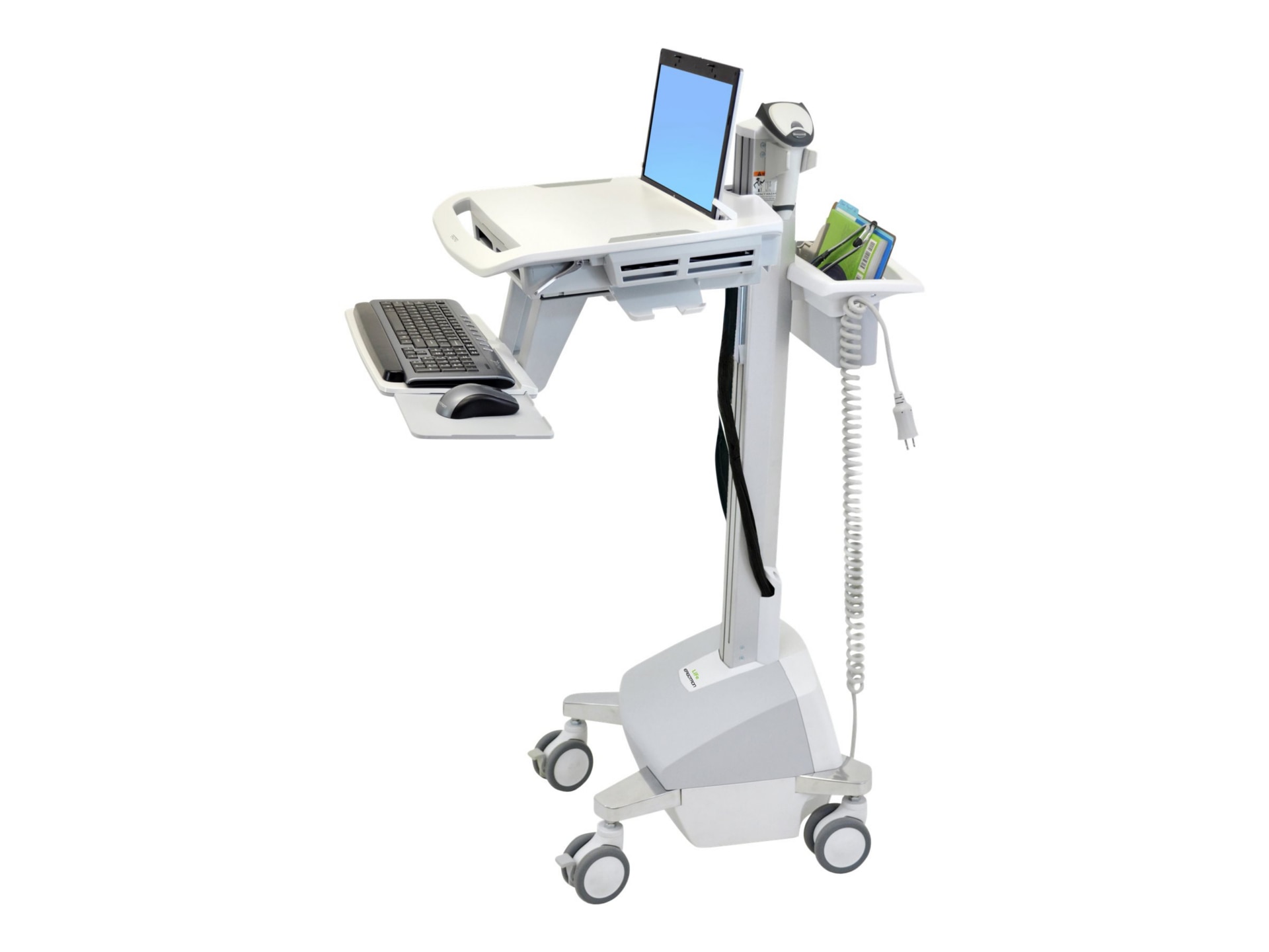 Ergotron StyleView EMR Laptop Cart, LiFe Powered - cart - for notebook / ke