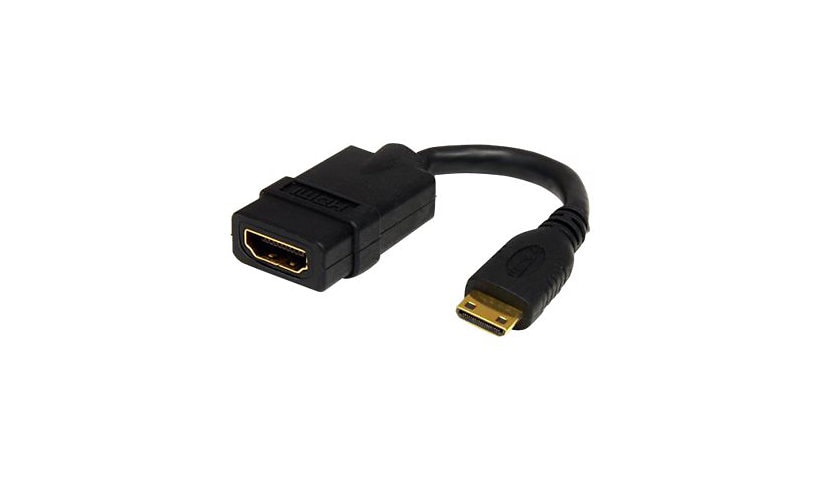 StarTech.com Mini HDMI to HDMI Adapter,4K Ultra HD High Speed HDMI Adapter