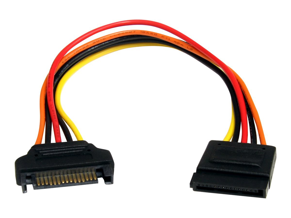 StarTech.com 8in 15 pin SATA Power Extension Cable - 8 SATA power Extension