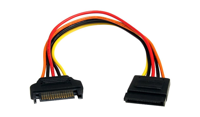 StarTech.com 8in 15 pin SATA Power Extension Cable - 8 SATA power Extension
