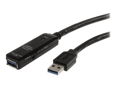 Knogle Electrify Narkoman StarTech.com 16.4ft Active USB 3.0 Extension Cable with AC Power Adapter -  USB3AAEXT5M - USB Cables - CDW.com