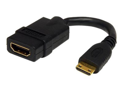 StarTech.com Mini HDMI to HDMI Adapter, 4K Ultra HD High Speed HDMI Adapter
