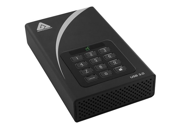 Apricorn Aegis Padlock DT - hard drive - 1 TB - USB 3.0