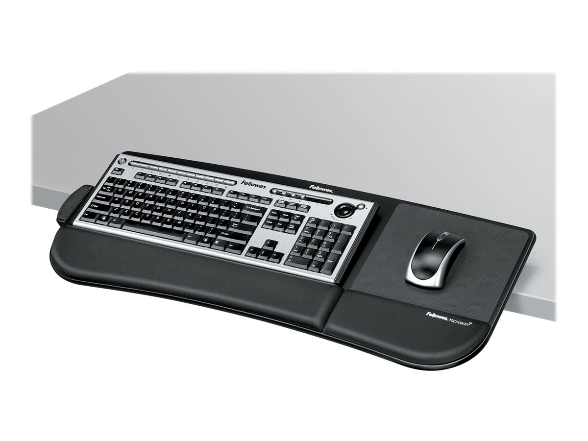 Fellowes Keyboard Manager Tilt 'n Slide - keyboard and mouse platform with wrist pillow