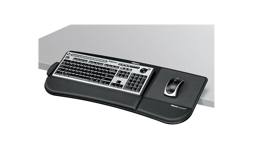Fellowes Keyboard Manager Tilt 'n Slide - keyboard and mouse platform with wrist pillow