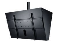 Peerless Back to Back Ceiling Mount w/ Media Player Storage DST965 mounting kit - for 2 LCD displays / AV System - black