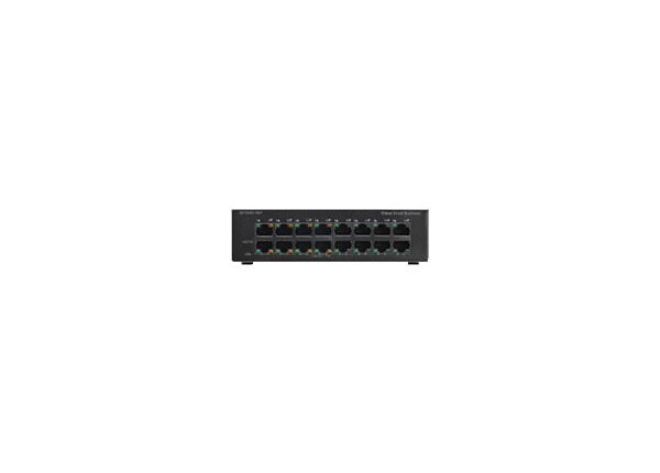 Cisco Small Business SF 100D-16P - switch - 16 ports - unmanaged - desktop