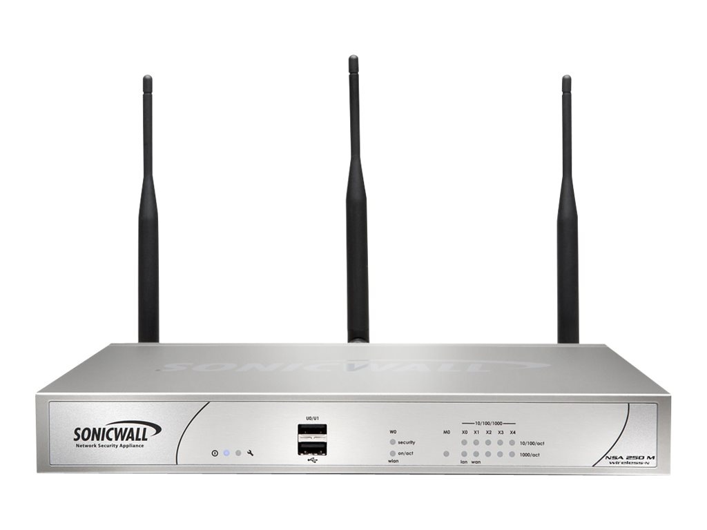SonicWall NSA 250M Wireless-N - security appliance