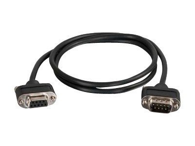 C2G CMG-Rated DB9 Low Profile Null Modem M-F - null modem cable - DB-9 to DB-9 - 15 ft