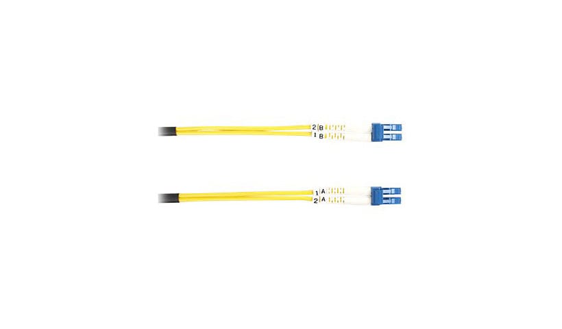 Black Box 20m LC/LC Duplex Single Mode 9-micron Fiber Patch Cable - Yellow