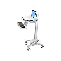 Ergotron StyleView sv40 cart - Patented Constant Force Technology - for notebook / keyboard / mouse / barcode scanner -