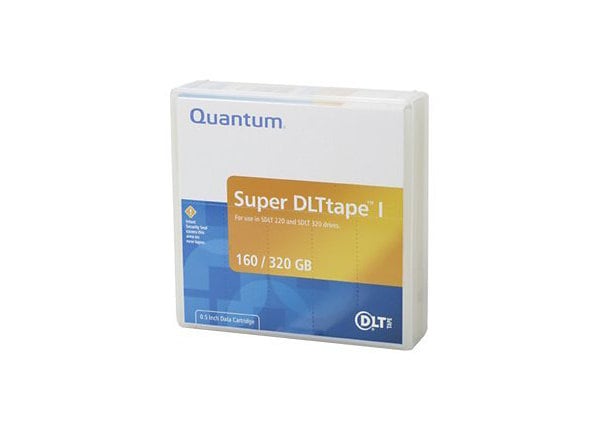 Quantum SDLT1 Tape Media Cartridge, 160/320GB Single Pack
