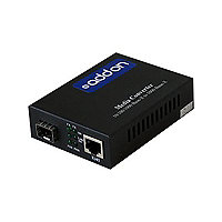 AddOn 1Gbs 1 RJ-45 to 1 SFP Media Converter - fiber media converter - GigE