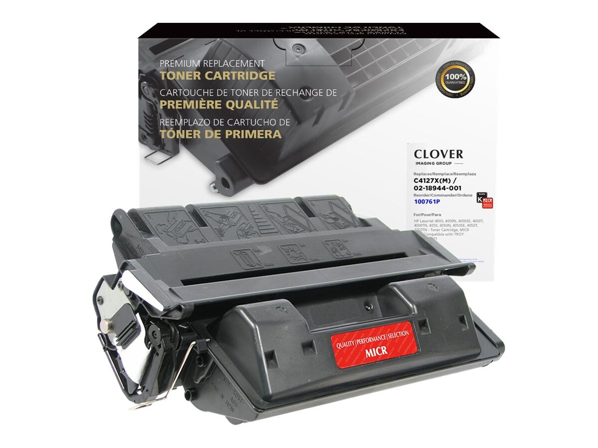 Clover Imaging Group - black - compatible - remanufactured - MICR toner cartridge (alternative for: HP 27X)