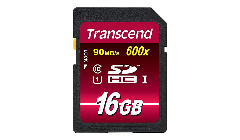 Transcend - flash memory card - 16 GB - SDHC UHS-I