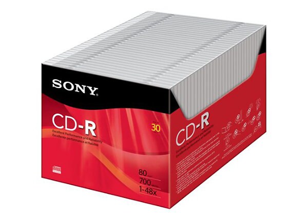 Sony CDQ-80R - CD-R x 30 - 700 MB - storage media