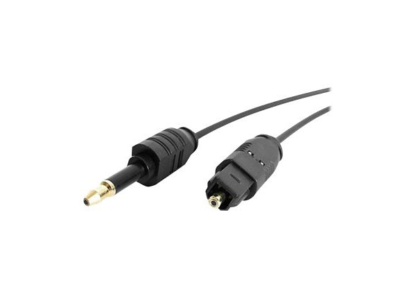 StarTech.com 6ft Toslink to Mini Digital Optical SPDIF Audio Cable - digital audio cable (optical) - SPDIF - 6 ft