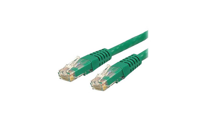 StarTech.com CAT6 Ethernet Cable 3' Green 650MHz Molded Patch Cord PoE++