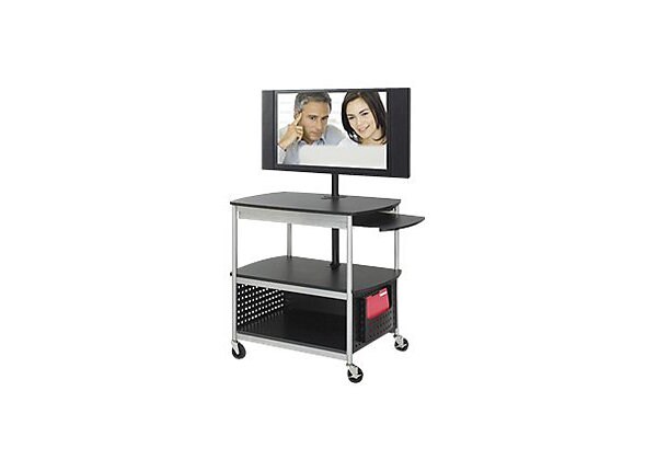 Safco Scoot Open Flat Panel Multimedia Cart - cart