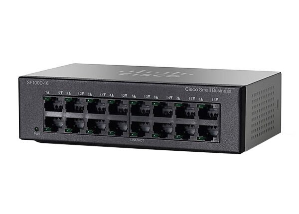 Cisco Small Business SF 100D-16 16-Port Fast Ethernet Switch