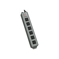 Tripp Lite Waber Power Strip 120V Right Angle 5-15R 6 Outlet Metal 15' Crd - power distribution strip