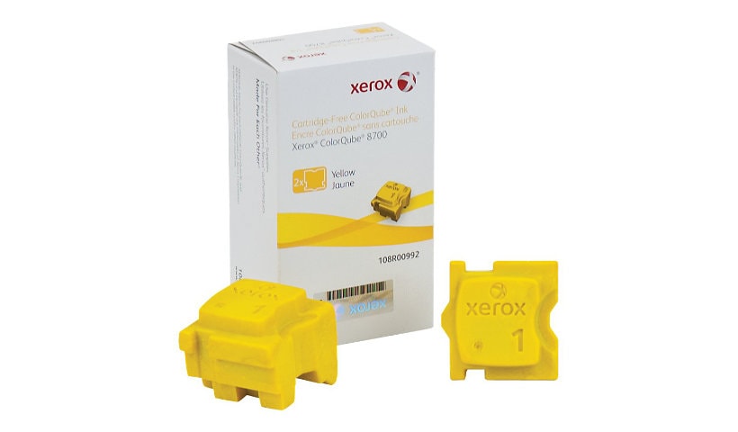 Xerox ColorQube 8700 - 2-pack - yellow - solid inks