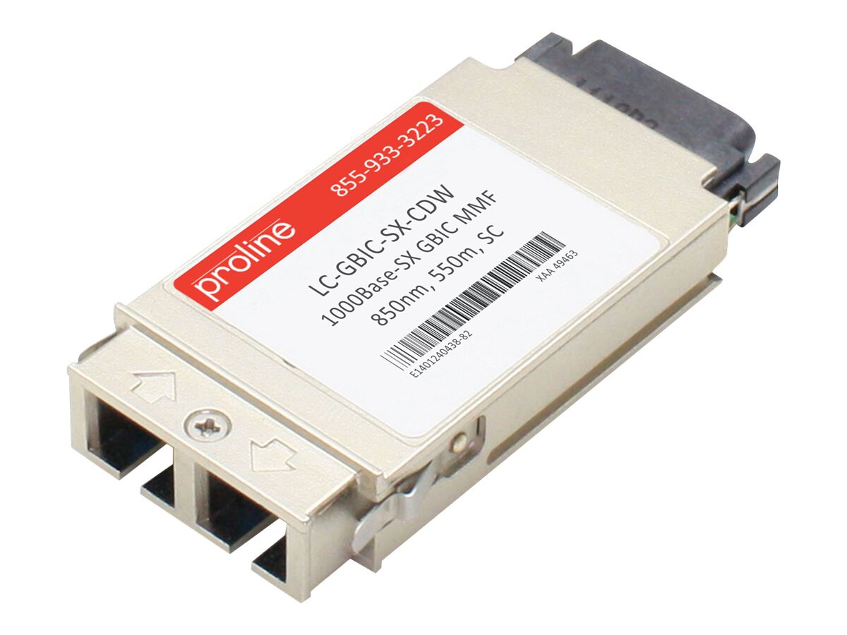Proline Aruba LC-GBIC-SX Compatible GBIC TAA Compliant Transceiver - GBIC transceiver module - GigE
