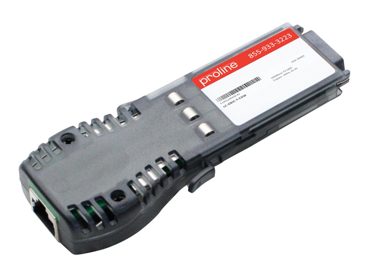 Proline Aruba LC-GBIC-T Compatible GBIC TAA Compliant Transceiver - GBIC transceiver module - GigE