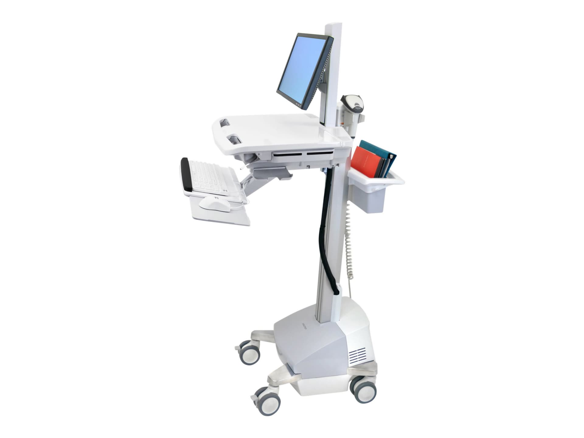 Ergotron StyleView EMR Cart with LCD Pivot, Powered cart - for LCD display