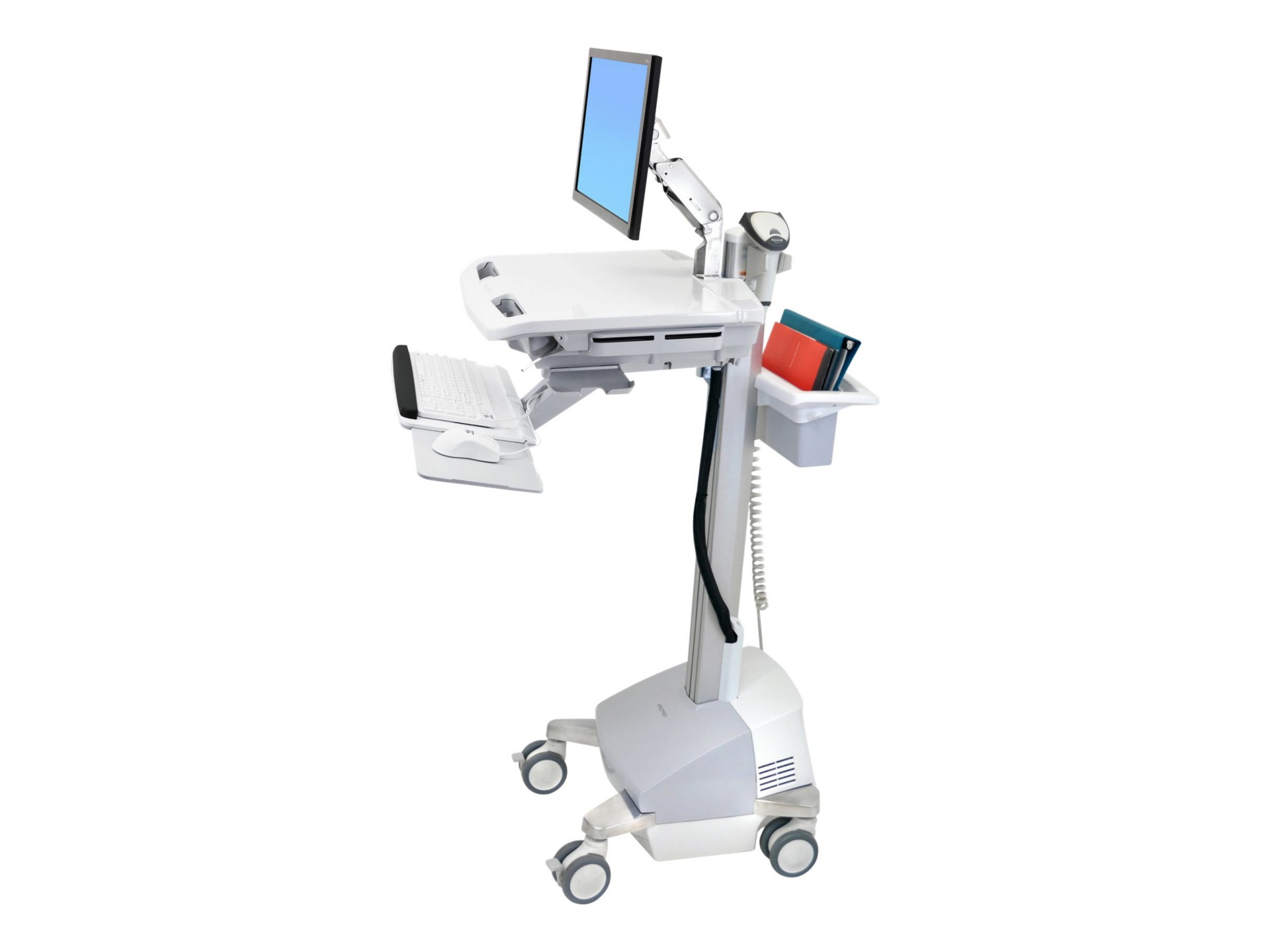 Ergotron StyleView EMR Cart with LCD Arm, SLA Powered cart - for LCD displa