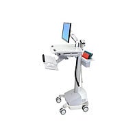 Ergotron StyleView EMR Cart with LCD Arm, SLA Powered - cart - for LCD disp