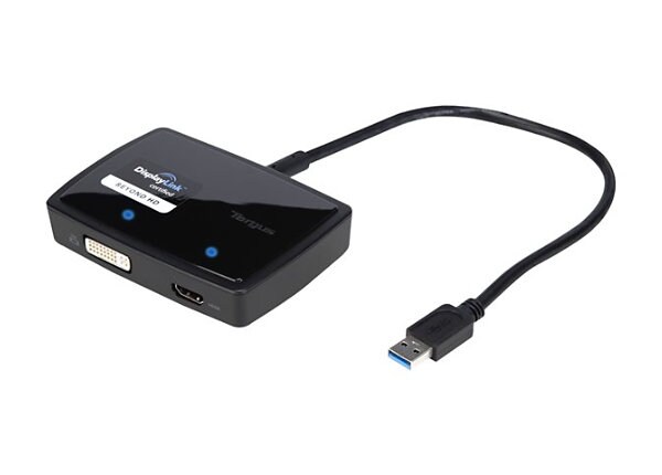 Targus USB 3.0 SuperSpeed Dual Video Adapter external video adapter - black