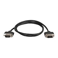 C2G 6ft RS232 DB9 Modem Cable with Low Profile Connectors - In Wall - M/M