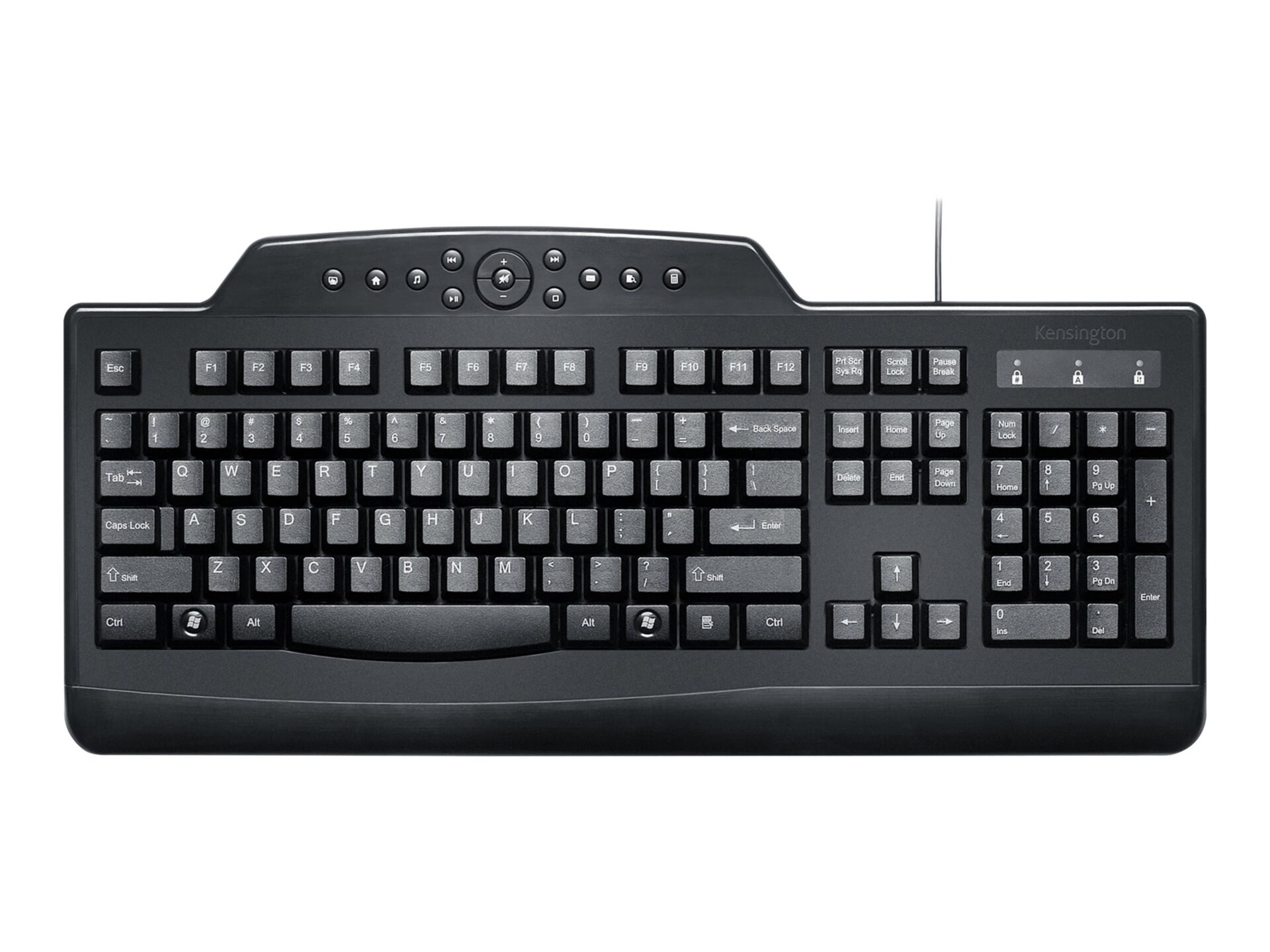 Kensington Pro Fit Media Wired Keyboard USB - Price Reflects $2.50 Savings