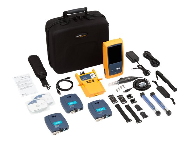 Fluke OptiFiber Pro Multimode OTDR kit with inspection kit - network tester kit