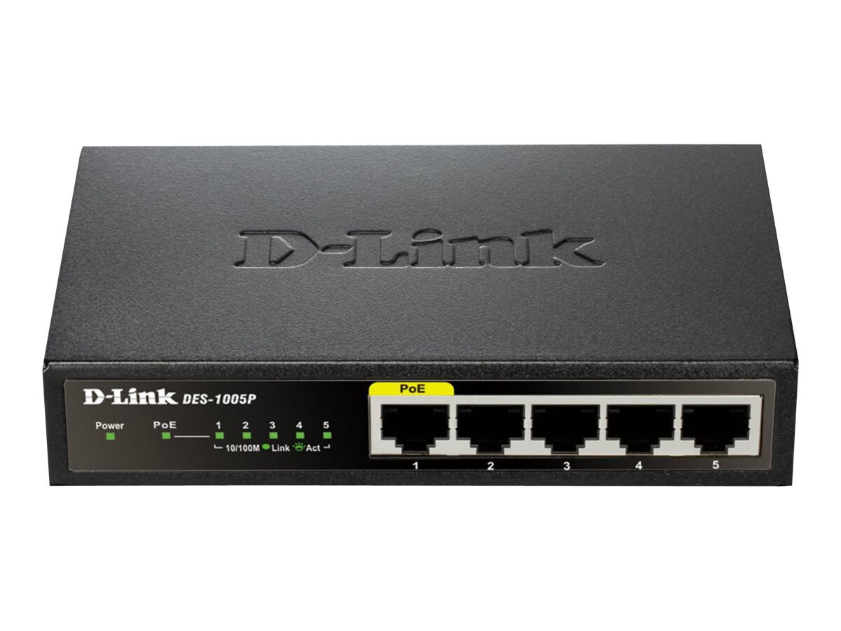 D-Link DES 1005P 5-Port Fast Ethernet Switch