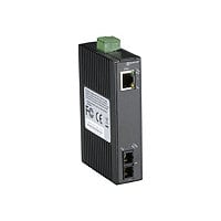 Black Box Hardened Mini Industrial - fiber media converter - 10Mb LAN, 100M